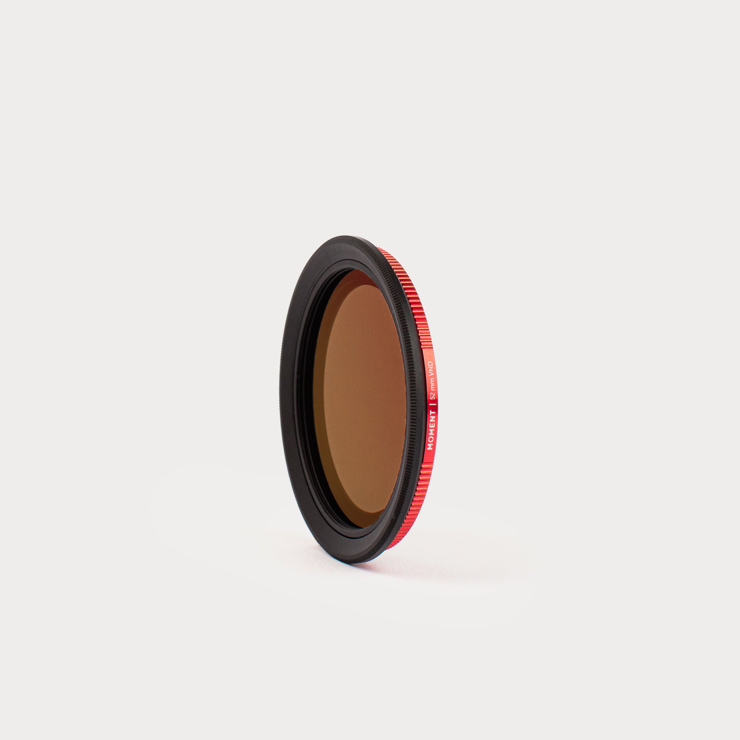 a close up of a camera filter on a white background .