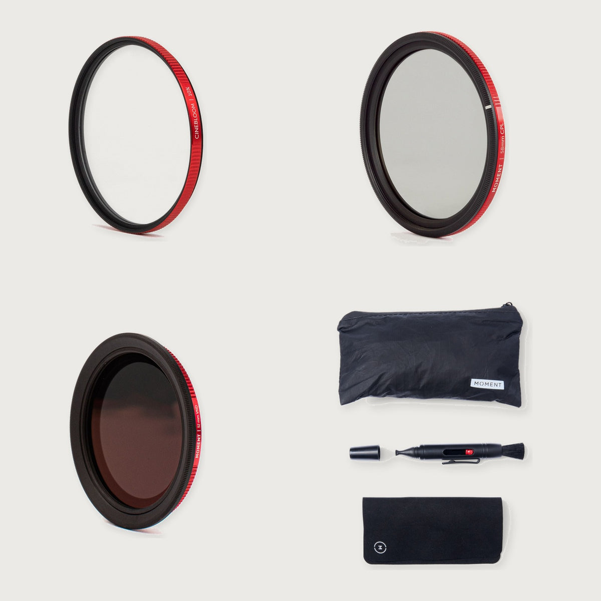 CineBloom Diffusion Filters Ultimate Kit — 58mm / 52mm