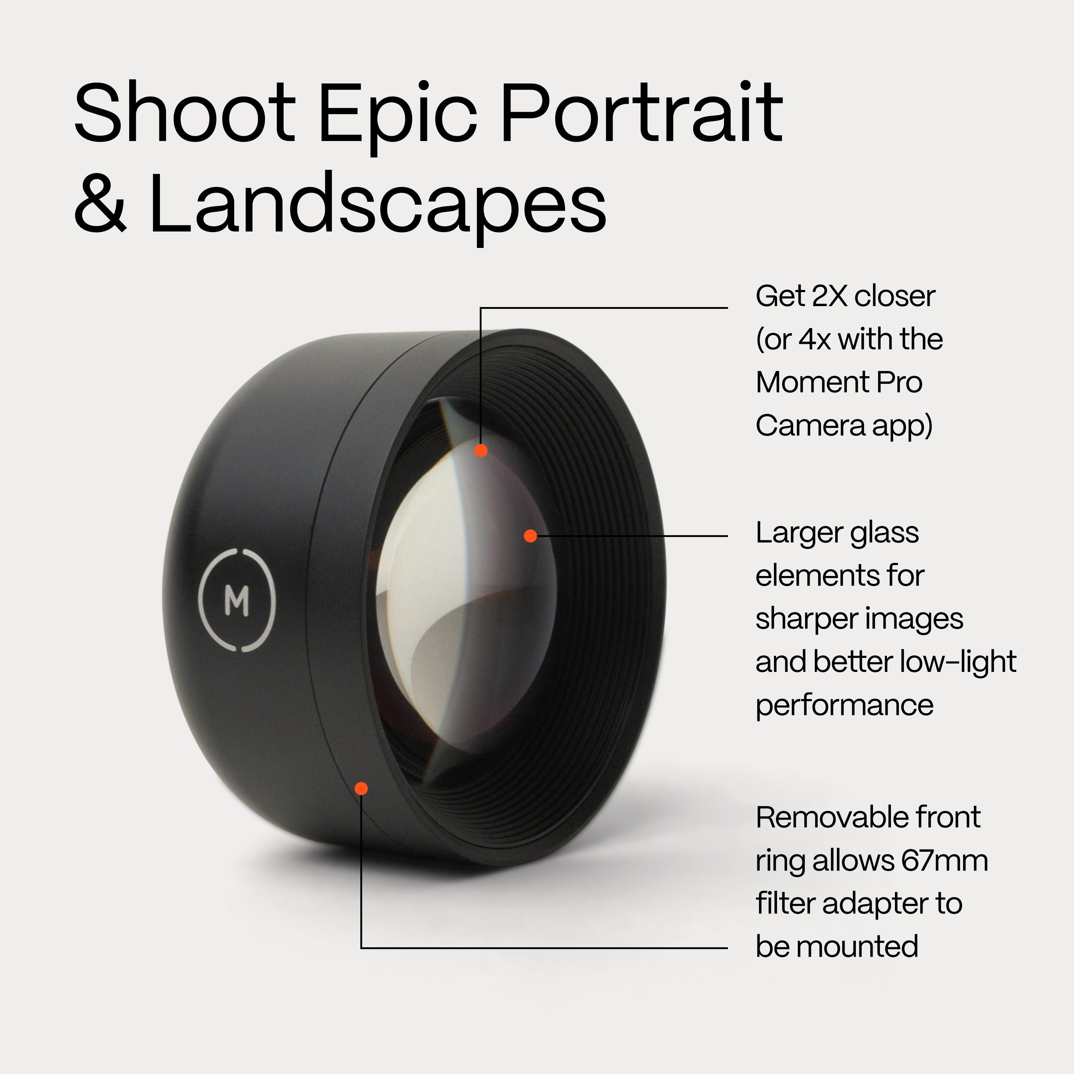 Tele 58mm Mobile Lens (T-Series)