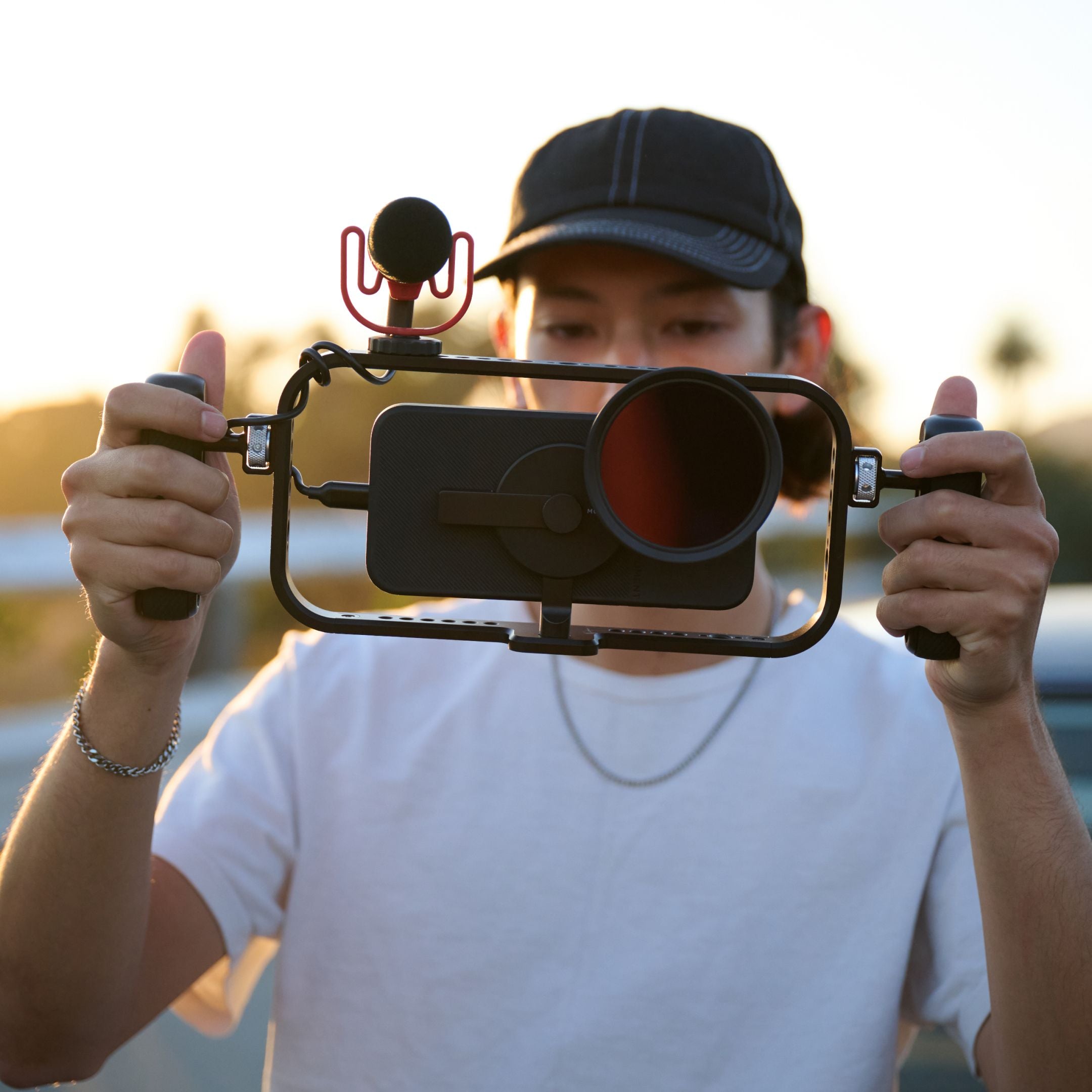 Moment camera case of mobile rig for iPhone 16.
