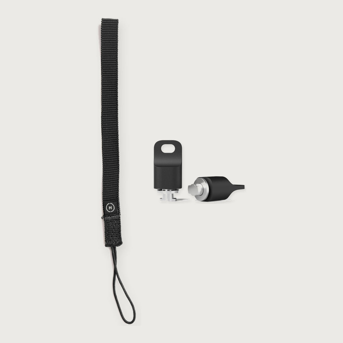 Mobile Slim Wrist Strap Essential Kit — Black