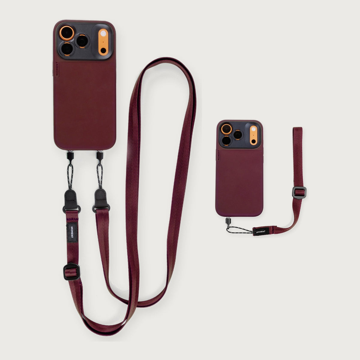 Mobile Adjustable Crossbody Strap Essential Kit — Burgundy
