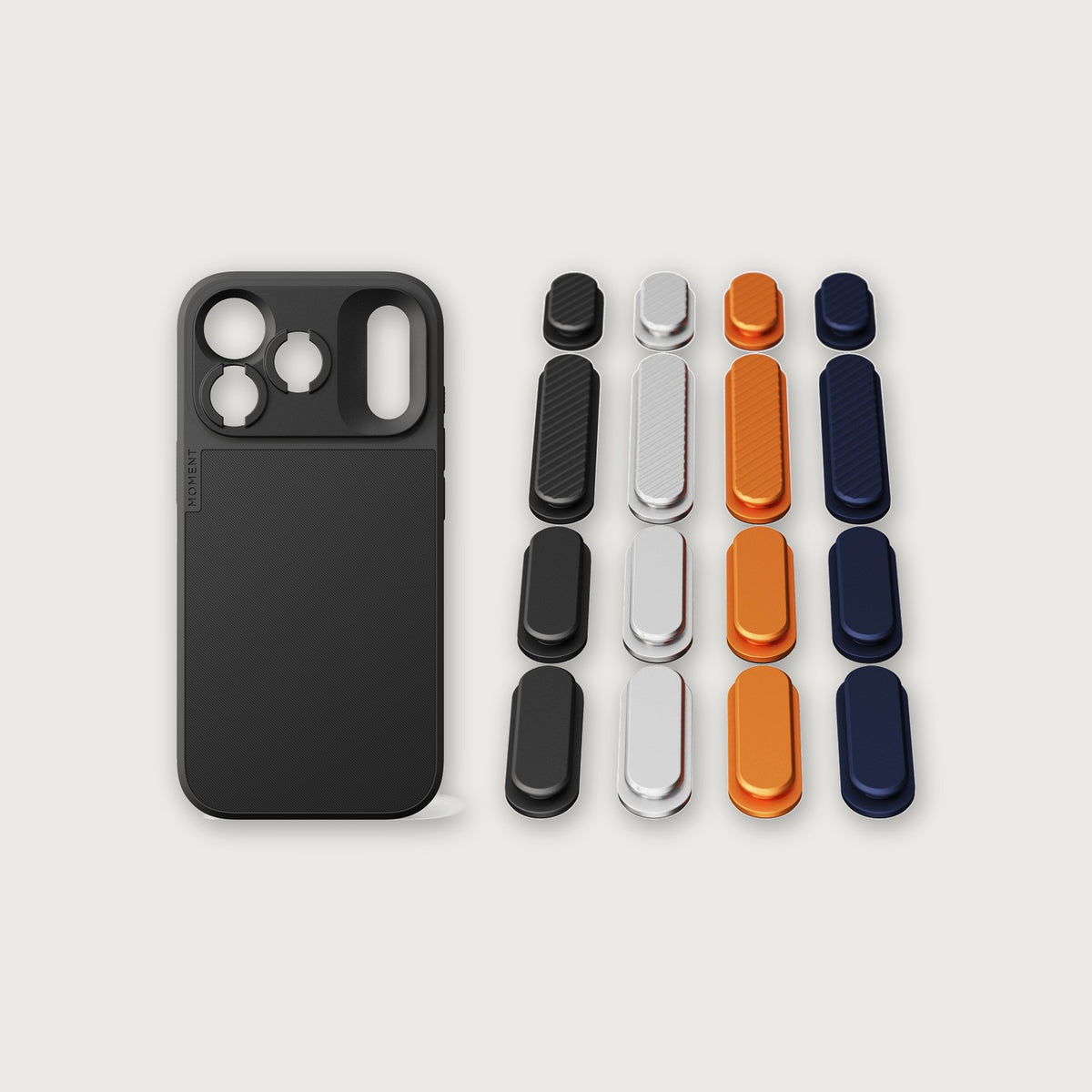 iPhone 18 Button Bundle — iPhone 18 Pro Black with iPhone 17 Colorway buttons