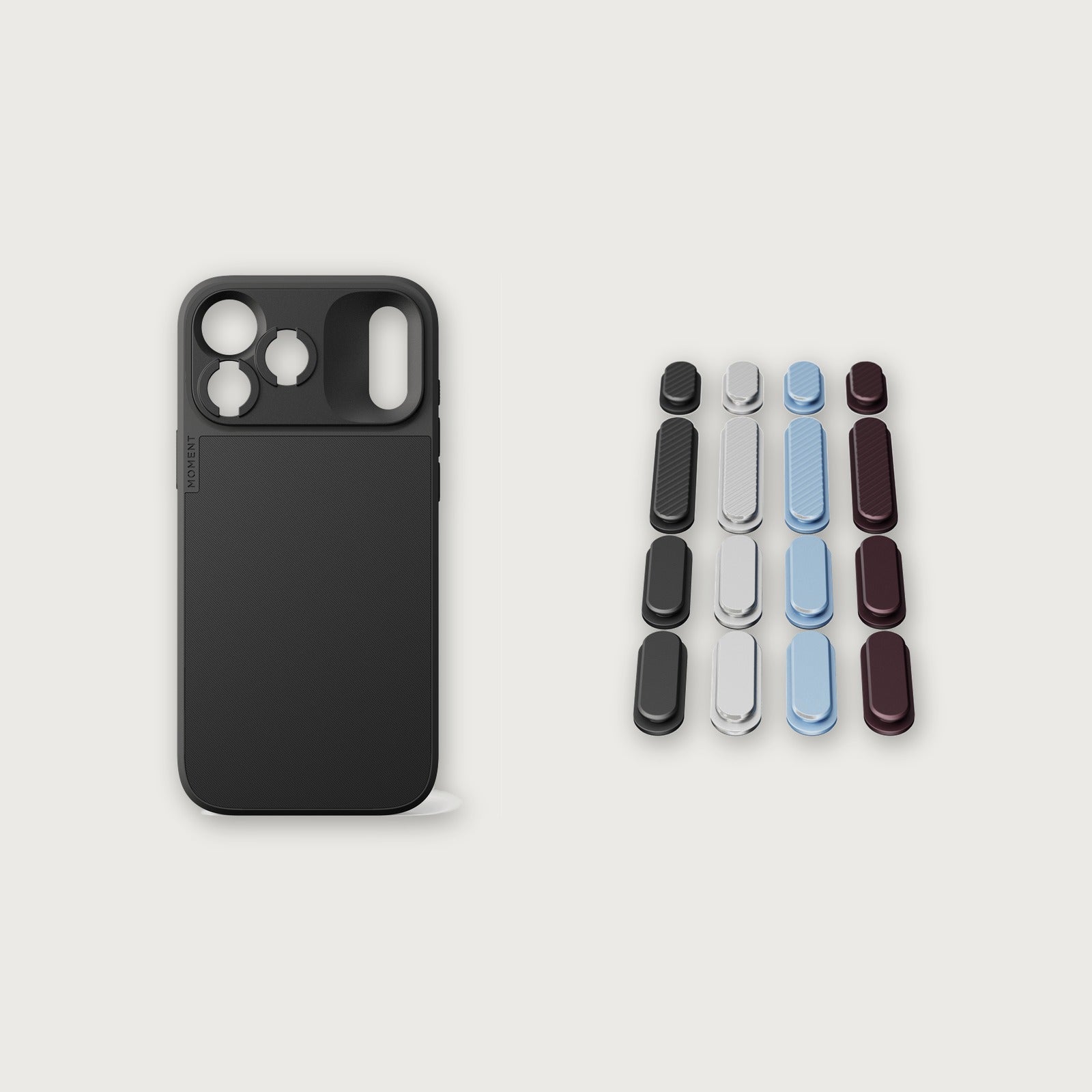 iPhone 18 Button Bundle — iPhone 18 Pro Max Black with iPhone 18 Colorway buttons