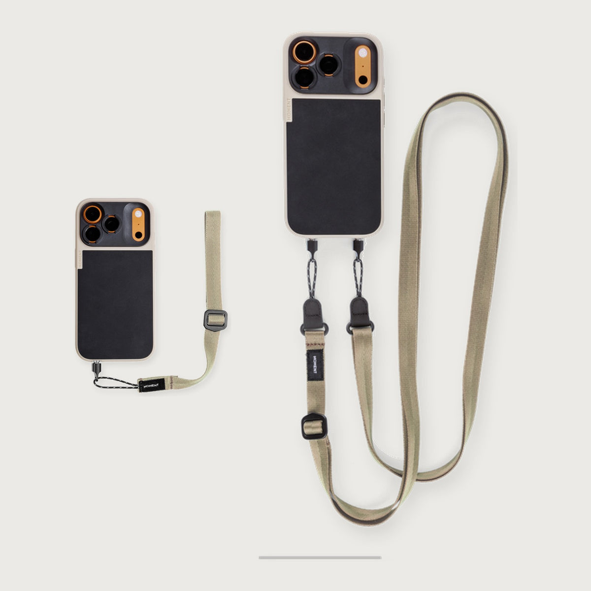 Mobile Adjustable Wrist Strap Essential Kit — Tan