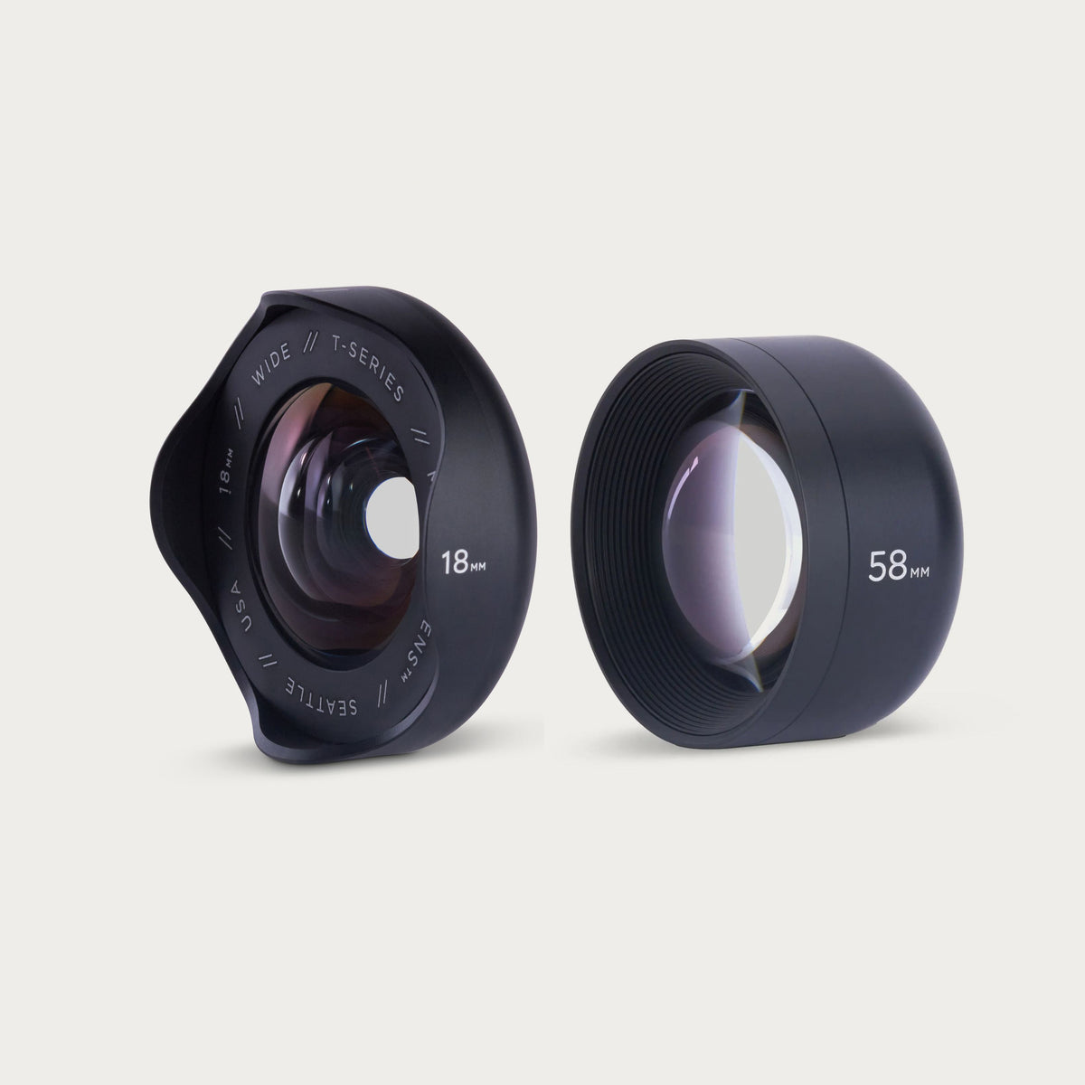 Tele 58mm + Gran angular 18mm
