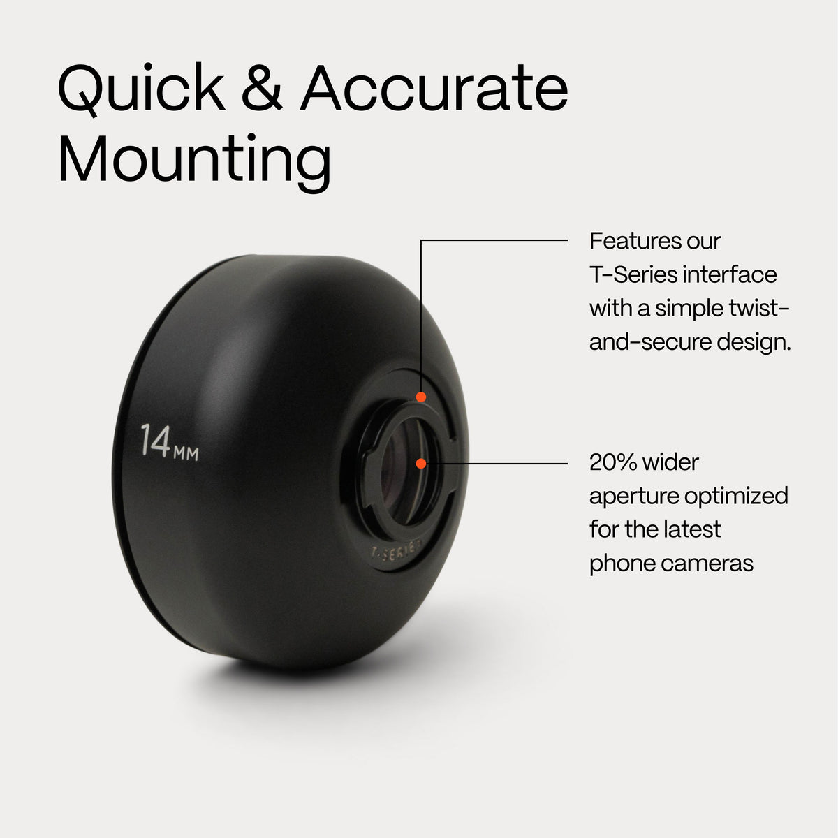 Fisheye 14mm Mobile Lens (T-Series)