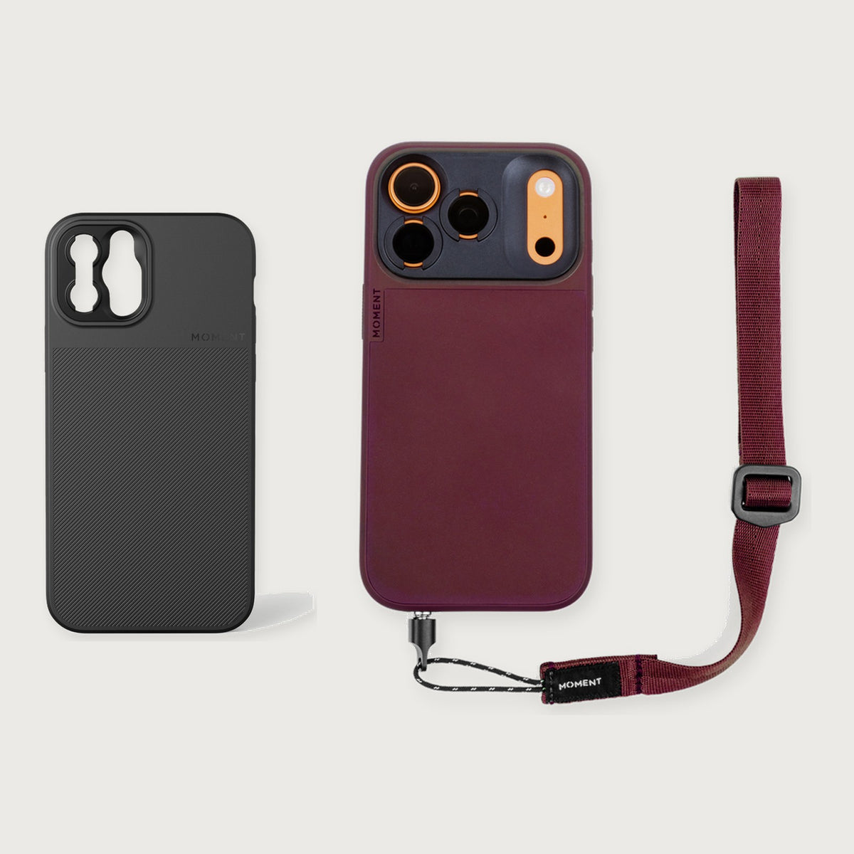 Camera Case for iPhone 12 Essential Kit — iPhone 12 Pro / Black / Burgundy