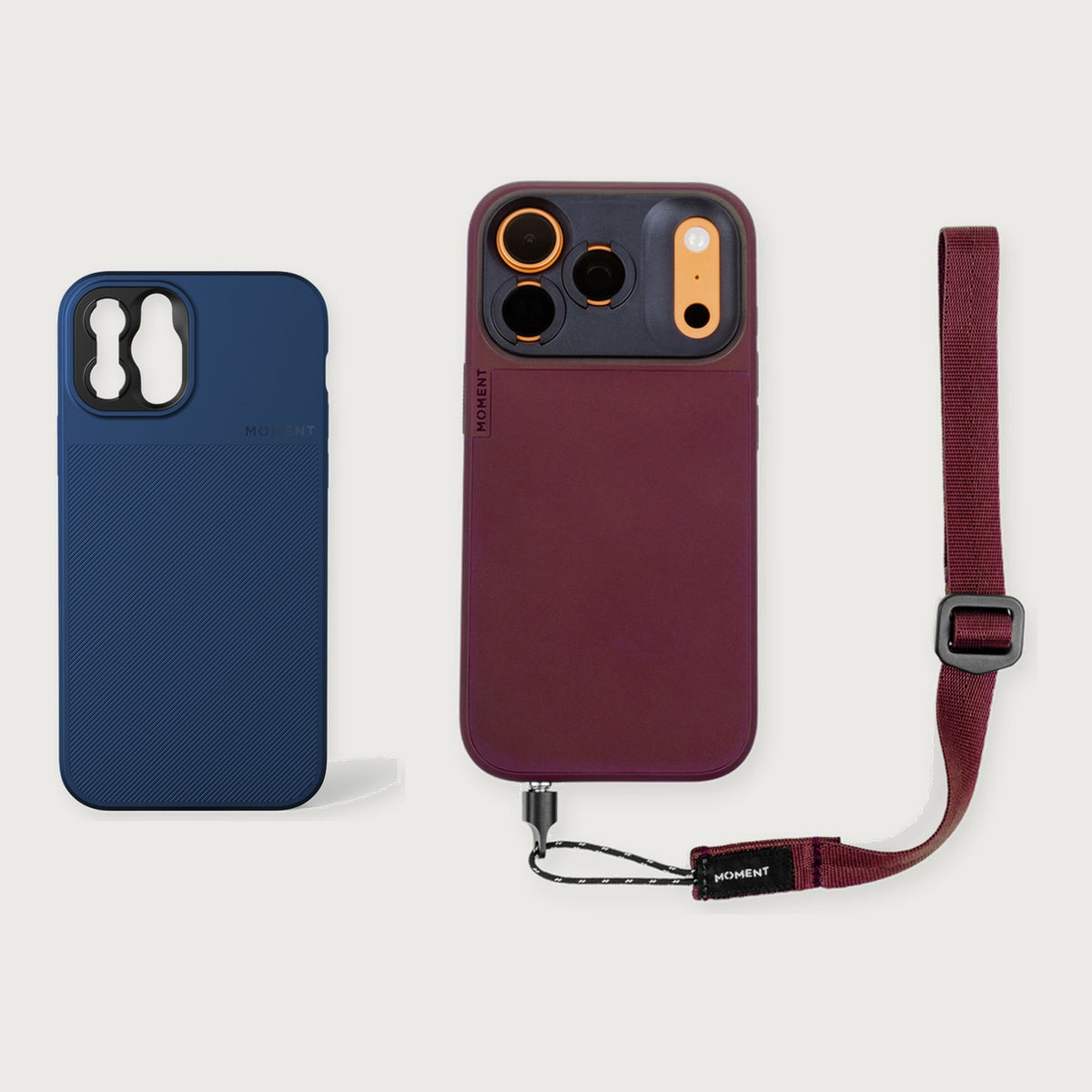 Camera Case for iPhone 12 Essential Kit — iPhone 12 Pro Max / Indigo Blue / Burgundy