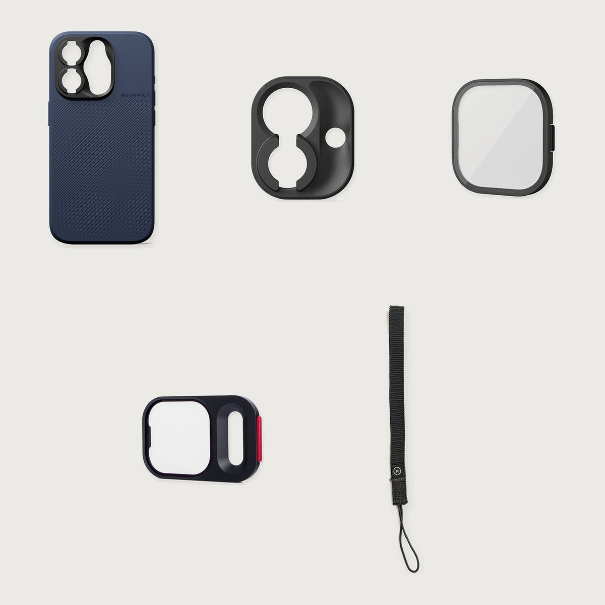 Camera Case for iPhone 15 Essential Kit — iPhone 15 Pro / Indigo / Black