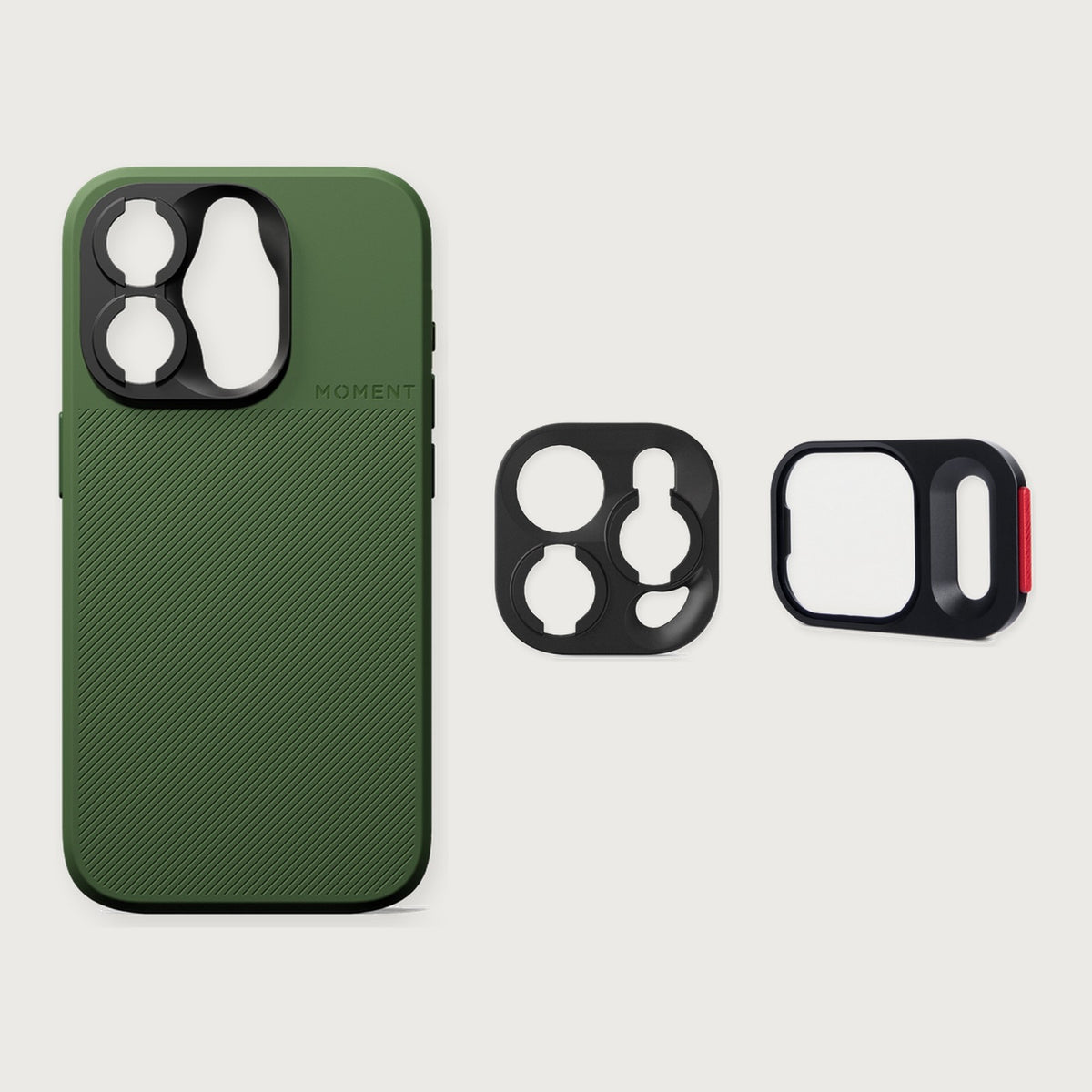 iPhone 15 - QuickLock Cinebloom Starter Set — iPhone 15 Pro / Olive Green / 10%