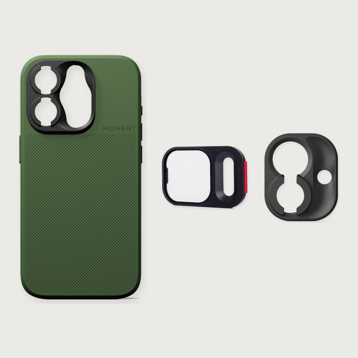 iPhone 15 - QuickLock UV Starter Set — iPhone 15 Pro / Olive Green