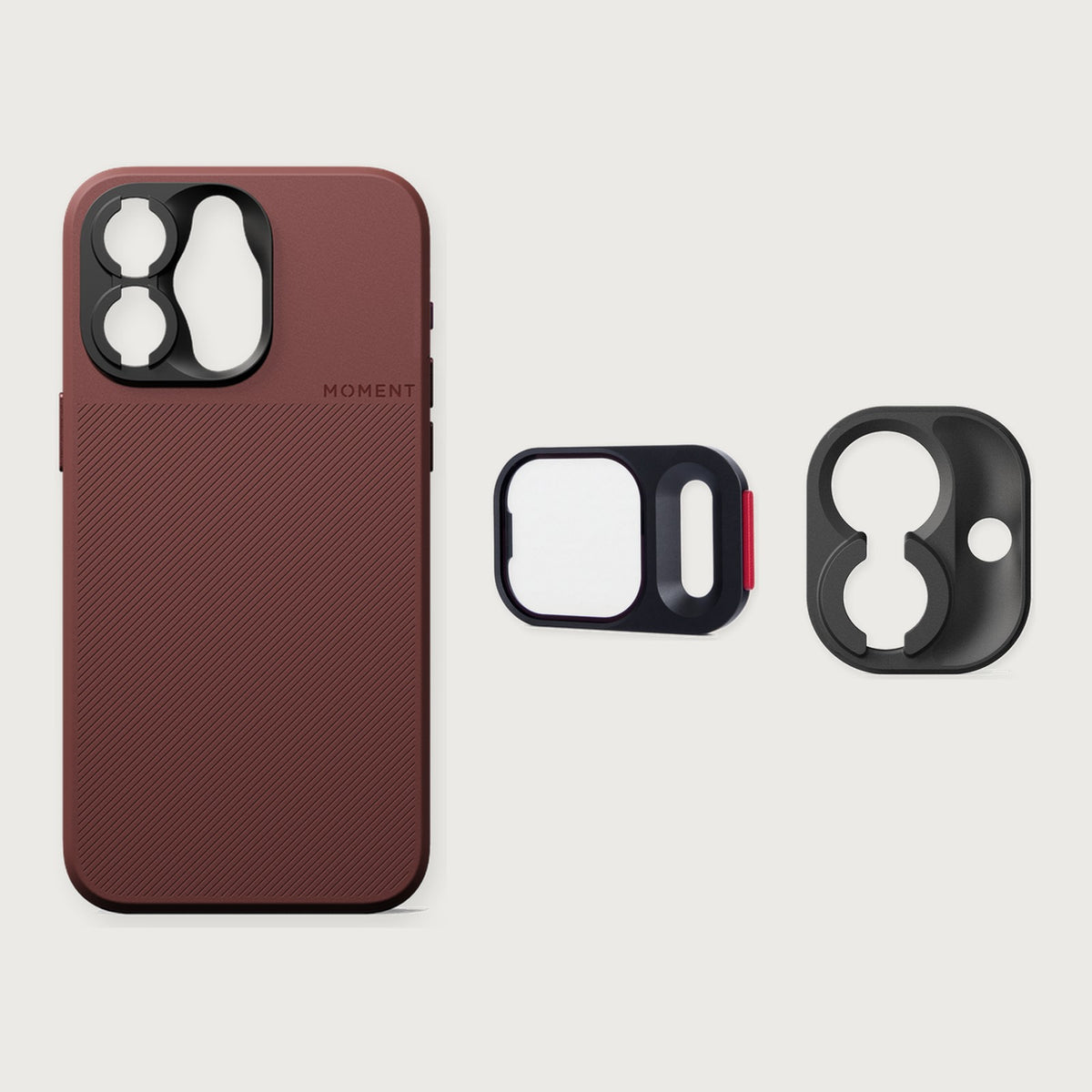 iPhone 15 - QuickLock UV Starter Set — iPhone 15 Pro / Red Clay