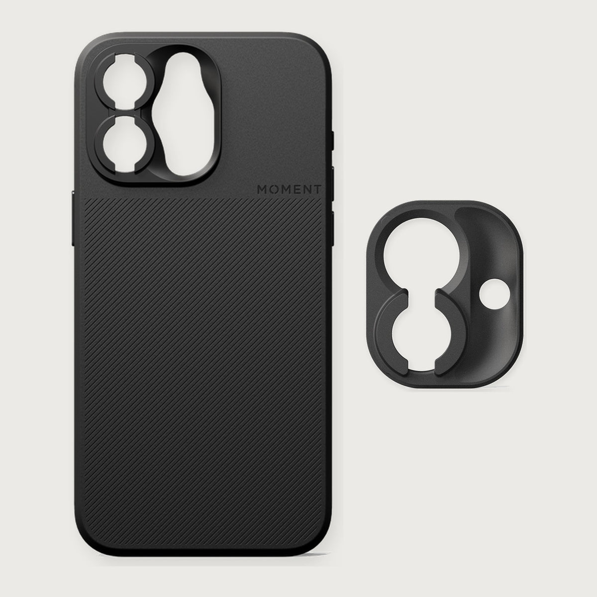 Camera Case for iPhone 15 Pro & Pro Max with Drop-In Mount — iPhone 15 Pro Max / Black