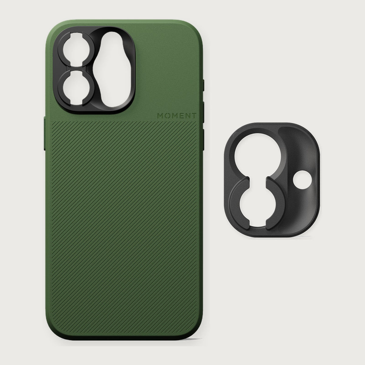 Camera Case for iPhone 15 Pro & Pro Max with Drop-In Mount — iPhone 15 Pro Max / Olive Green