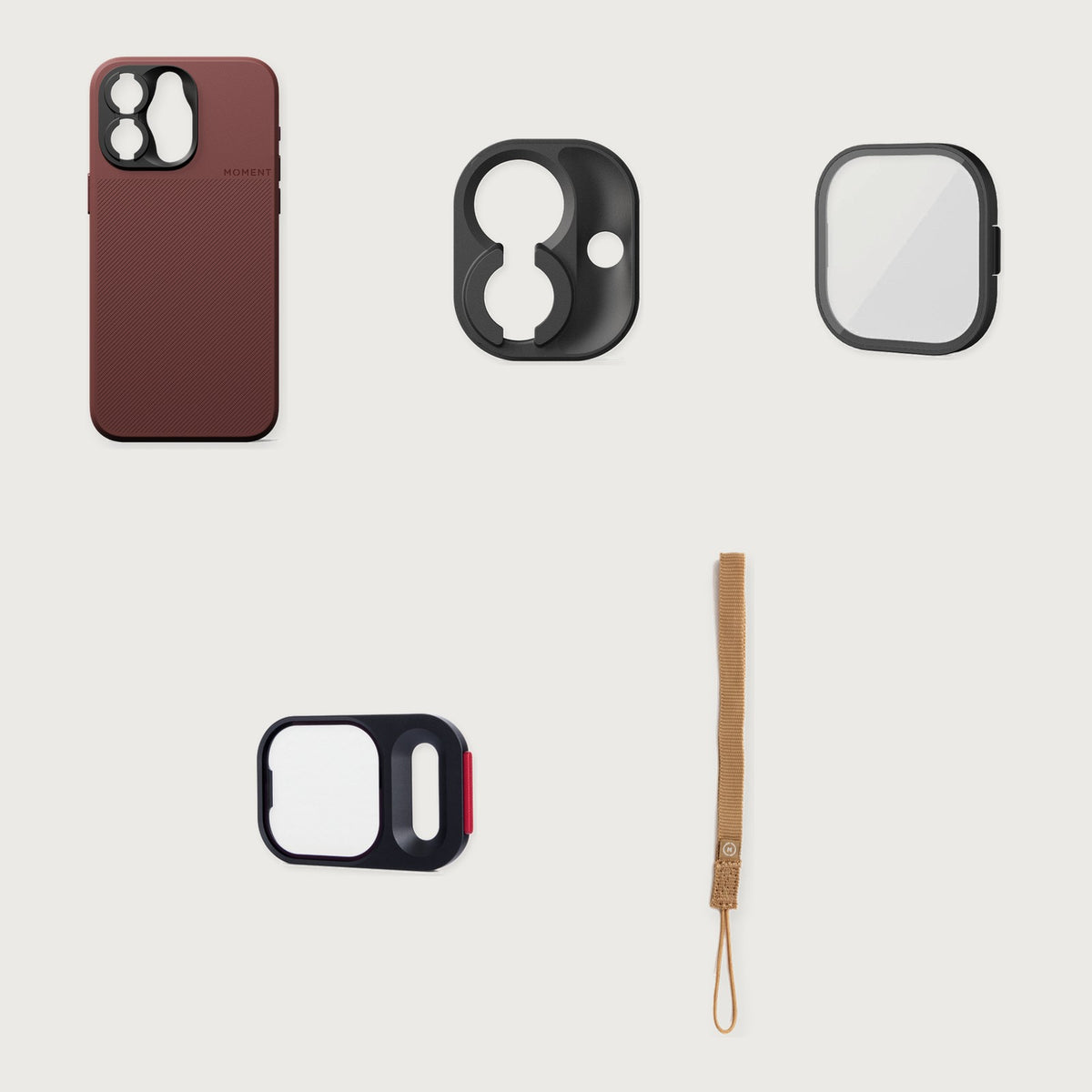 Camera Case for iPhone 15 Essential Kit — iPhone 15 Pro Max / Red Clay / Desert