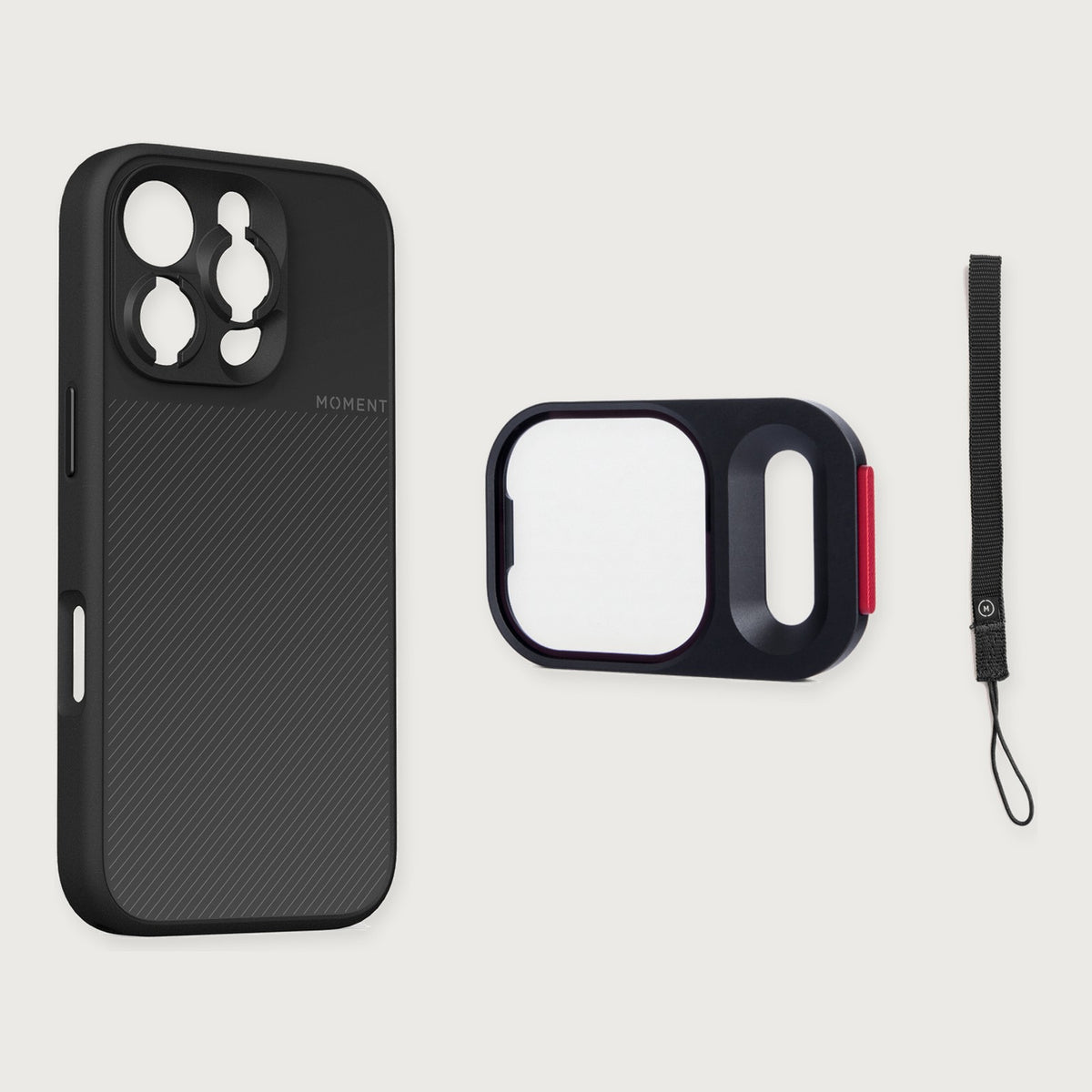 Camera Case for iPhone 16 Essential Kit — iPhone 16 Pro / Black / Black