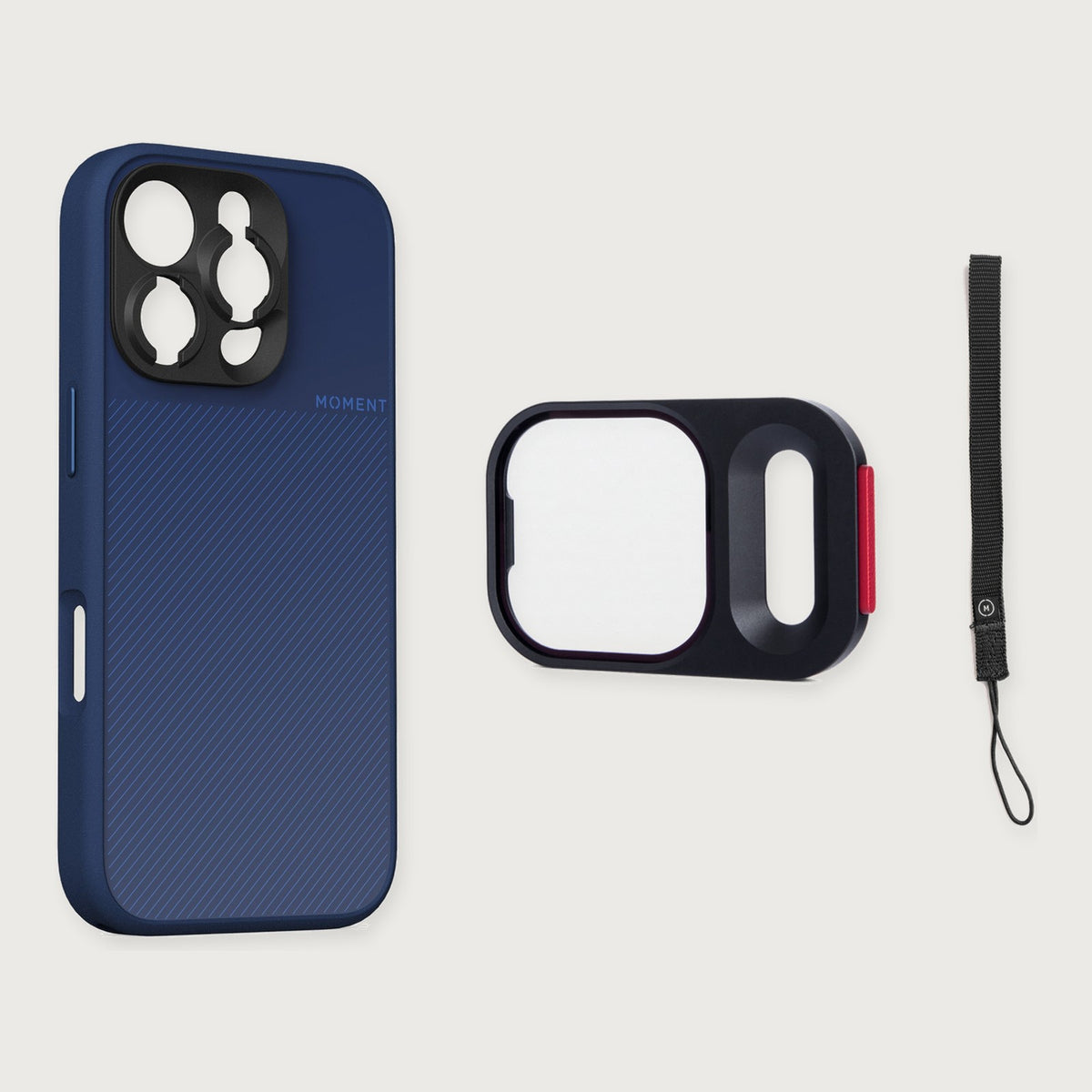 Camera Case for iPhone 16 Essential Kit — iPhone 16 Pro / Indigo / Black