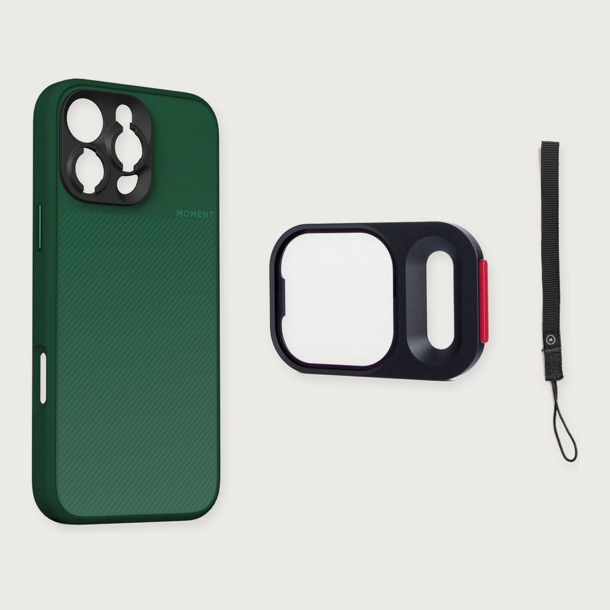 Camera Case for iPhone 16 Essential Kit — iPhone 16 Pro / Olive / Black