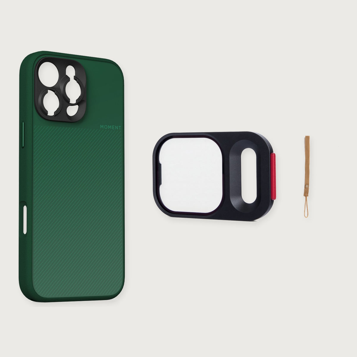 Camera Case for iPhone 16 Essential Kit — iPhone 16 Pro / Olive / Desert
