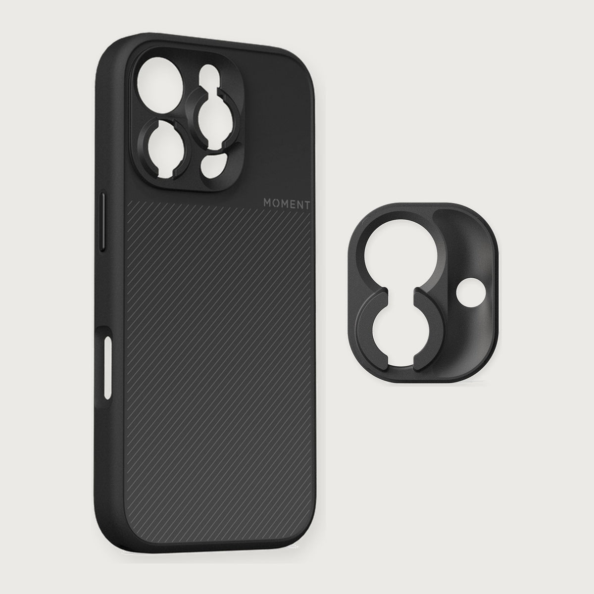 Camera Case for iPhone 16 Pro & Pro Max with Drop-In Mount — iPhone 16 Pro Max / Black