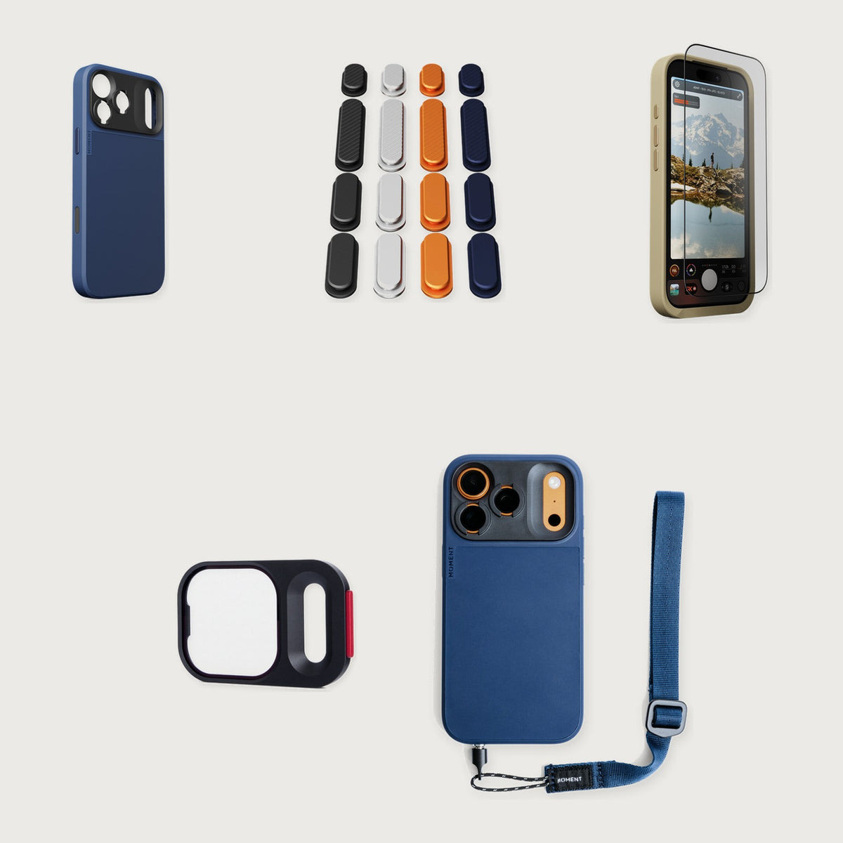 Camera Case for iPhone 17 Essential Kit — iPhone 17 Pro Max / Indigo