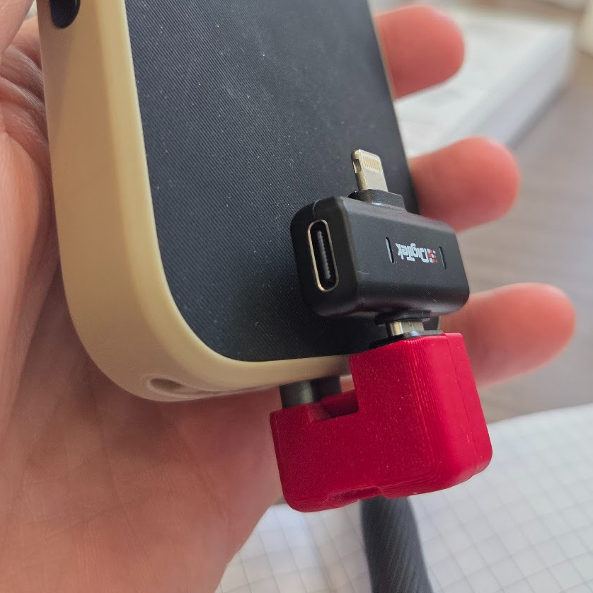 Adaptador USB-C doble en ángulo