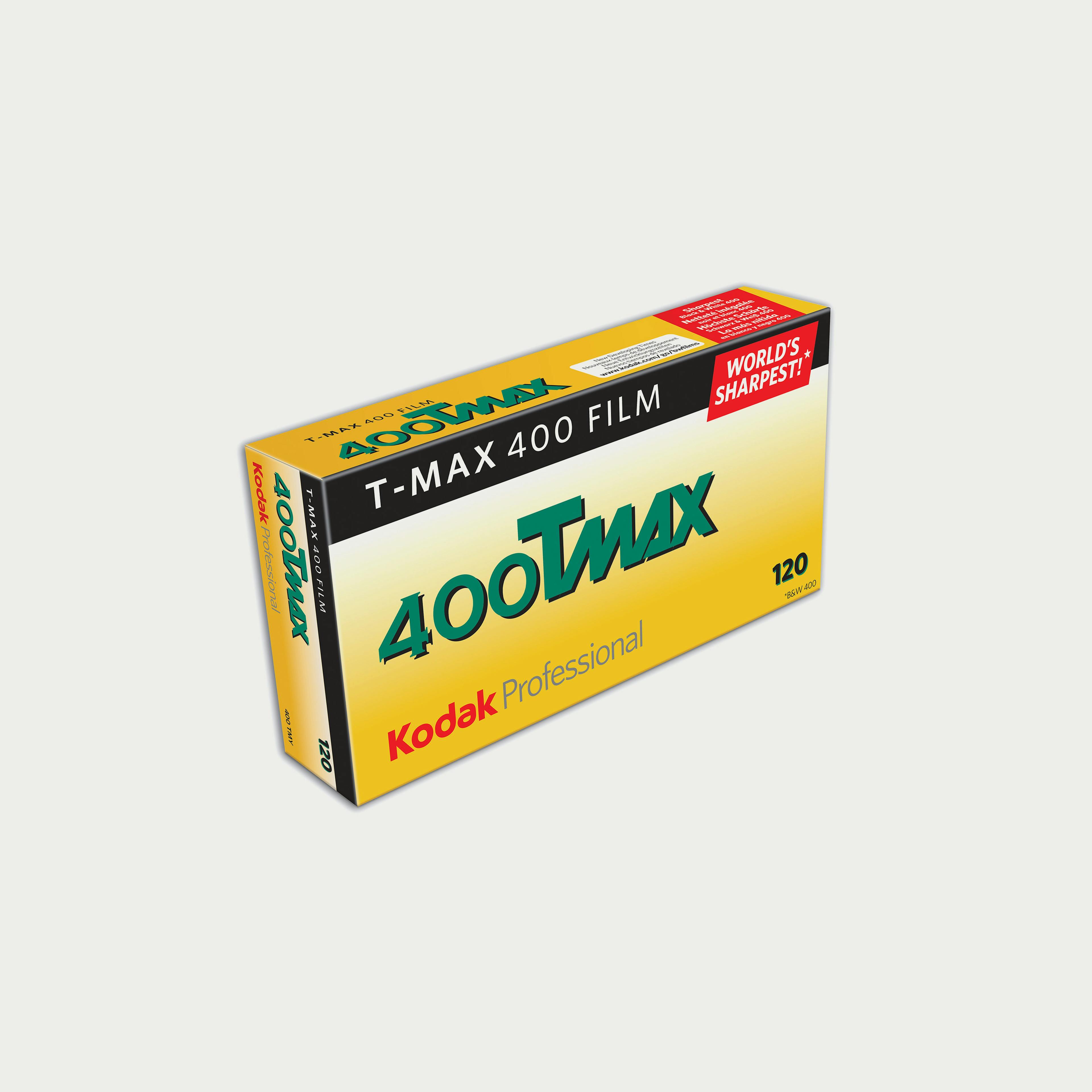 Professional T-Max 400 Black and White Negative 120 Film - 5 Rolls