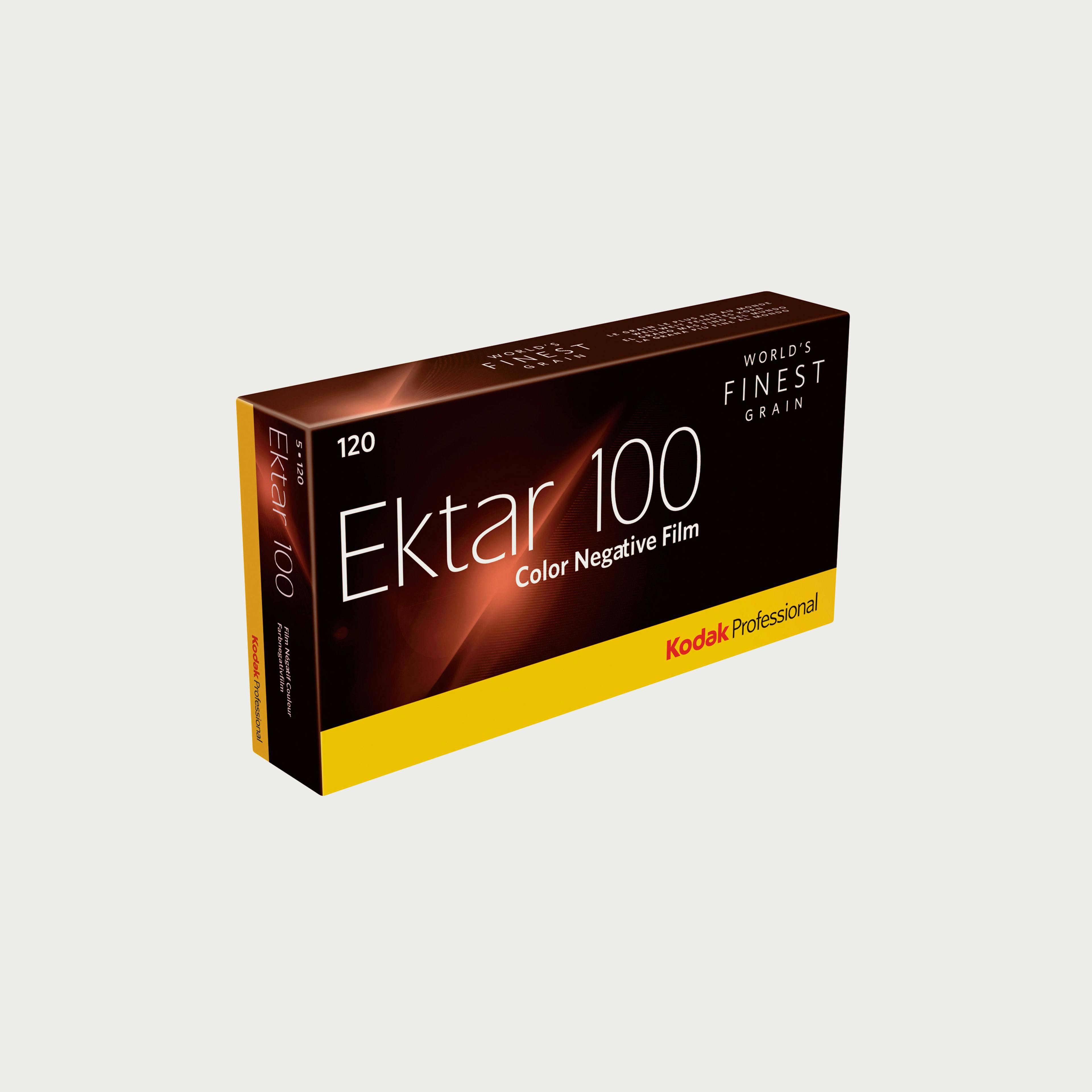 Professional Ektar 100 Color Negative 120 Film - 5 Rolls (single box)