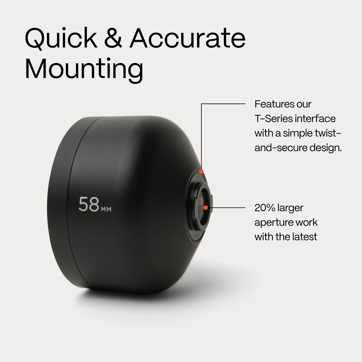 Tele 58mm Mobile Lens (T-Series)