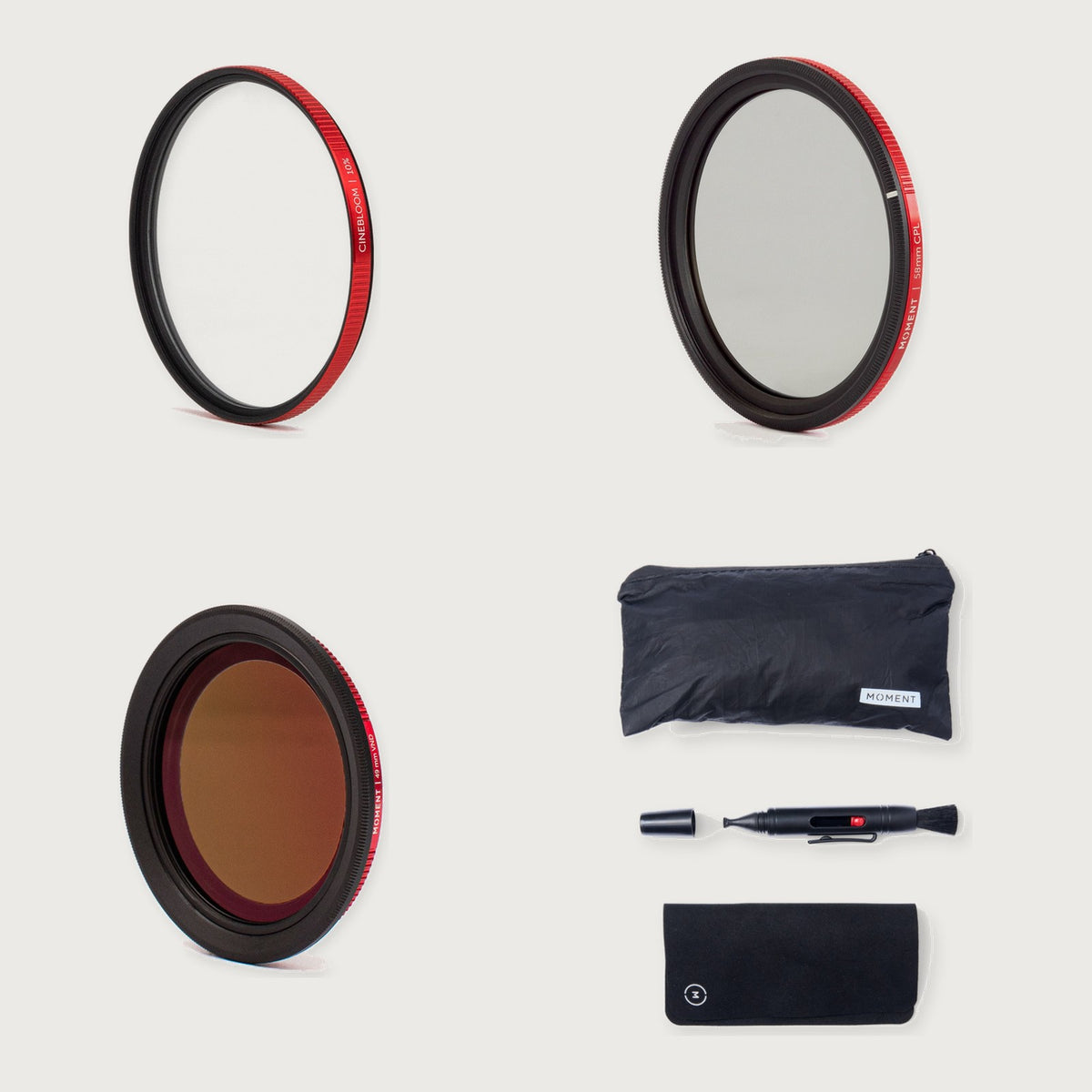 CineBloom Diffusion Filters Ultimate Kit — 58mm / 58mm