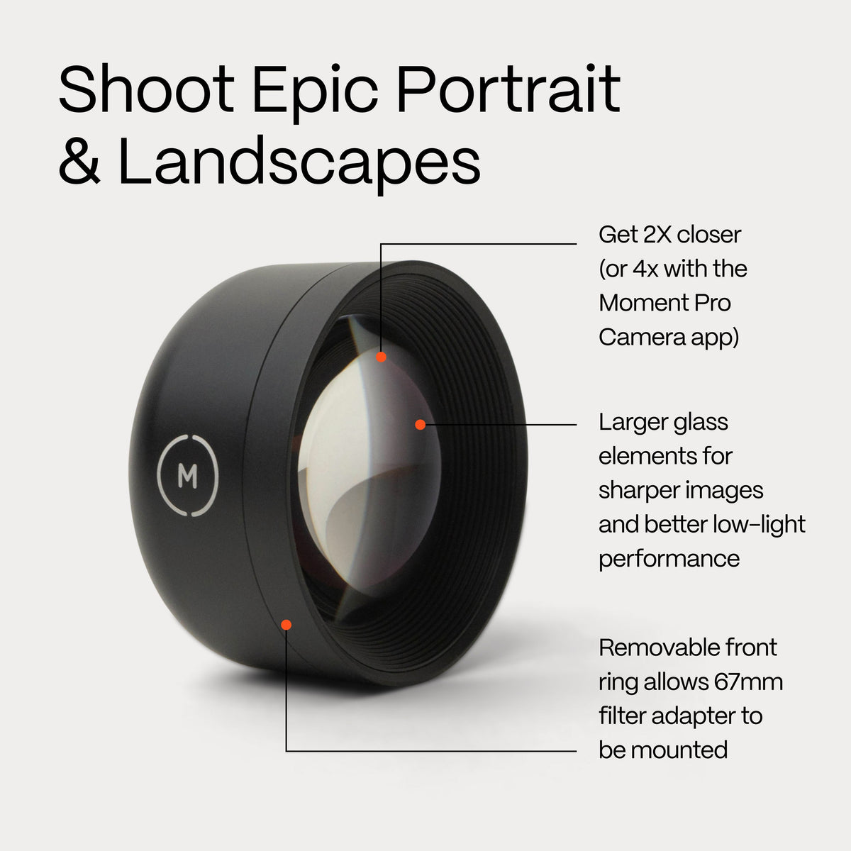 Tele 58mm Mobile Lens (T-Series)