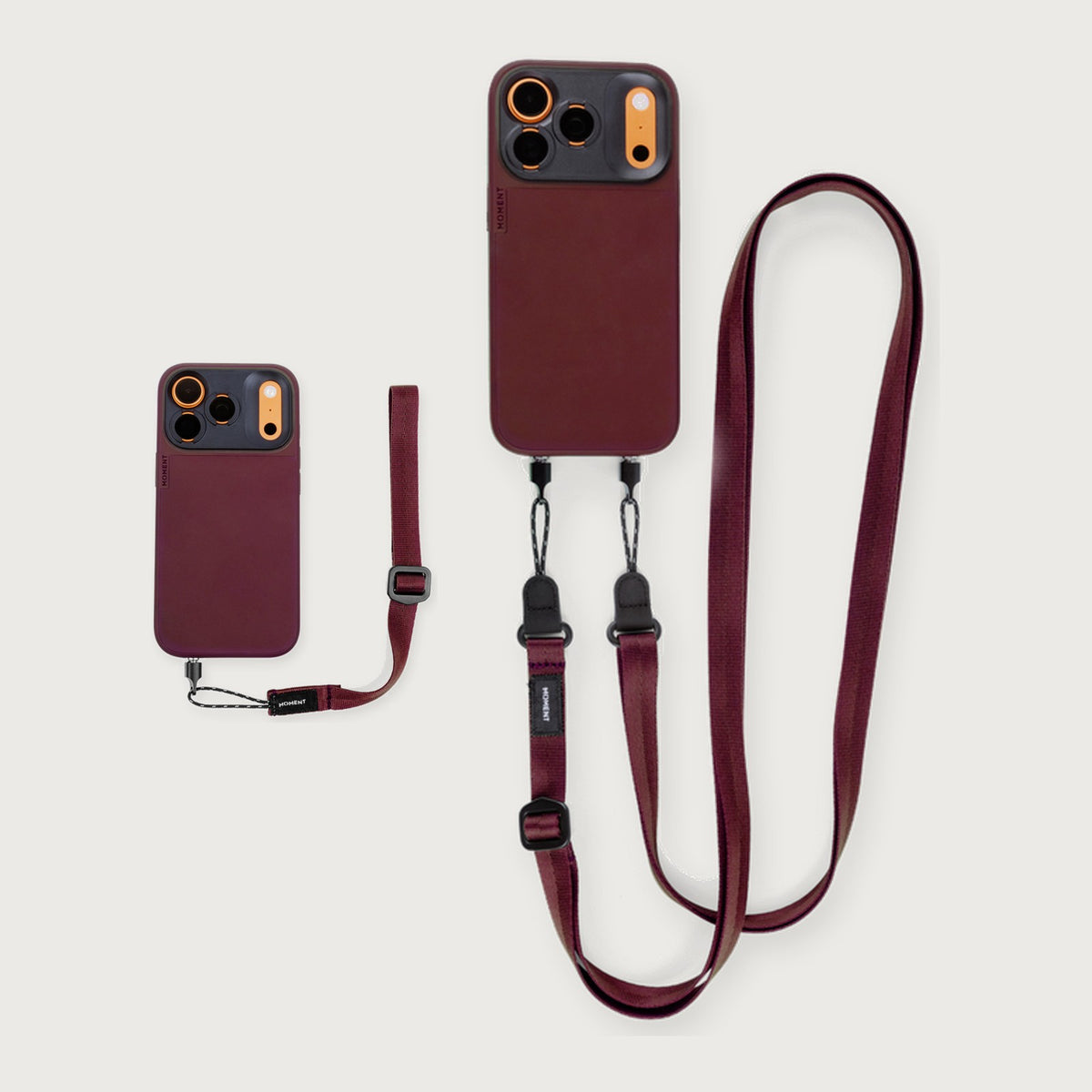 Mobile Adjustable Wrist Strap Essential Kit — Burgundy