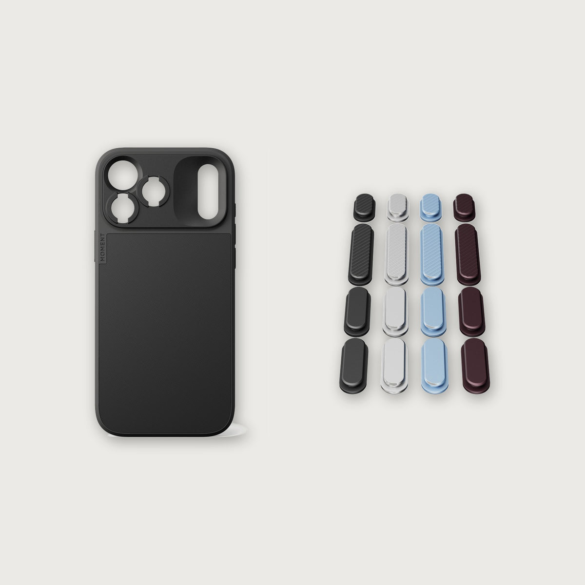 iPhone 18 Button Bundle — iPhone 18 Pro Max Black with iPhone 18 Colorway buttons
