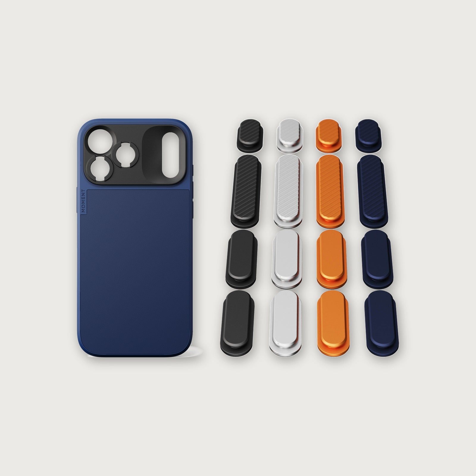 iPhone 18 Button Bundle — iPhone 18 Pro Max Indigo with iPhone 17 Colorway buttons