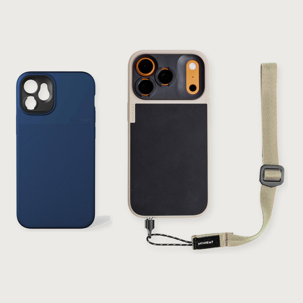 Camera Case for iPhone 12 Essential Kit — iPhone 12 Pro / Indigo Blue / Tan
