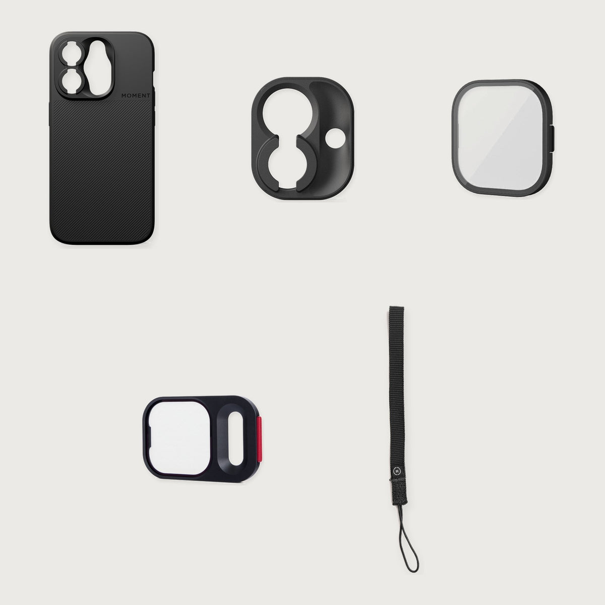 Camera Case for iPhone 15 Essential Kit — iPhone 15 Pro / Black / Black