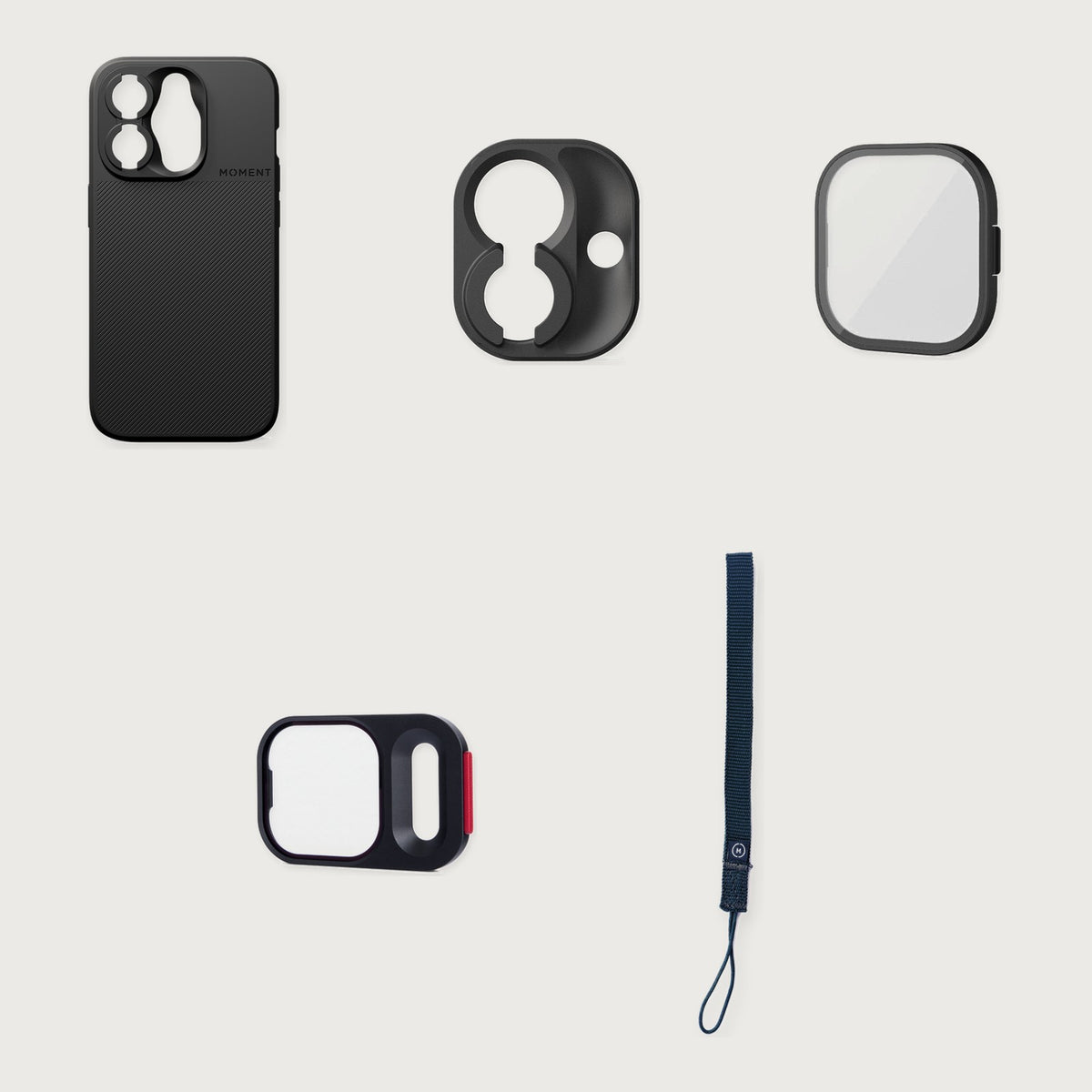 Camera Case for iPhone 15 Essential Kit — iPhone 15 Pro / Black / Navy