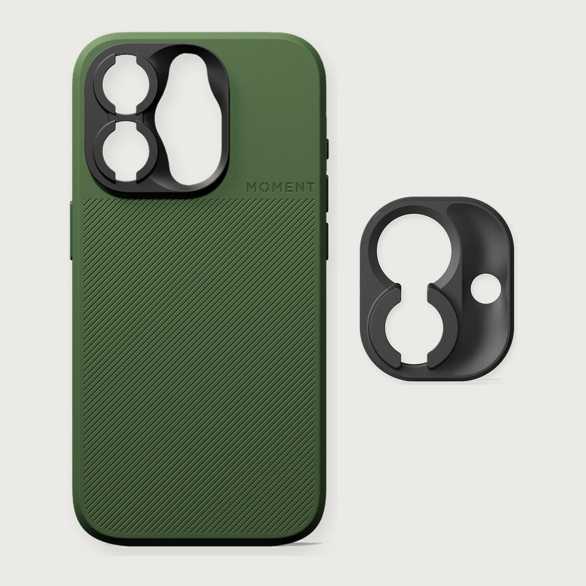 Camera Case for iPhone 15 Pro & Pro Max with Drop-In Mount — iPhone 15 Pro / Olive Green