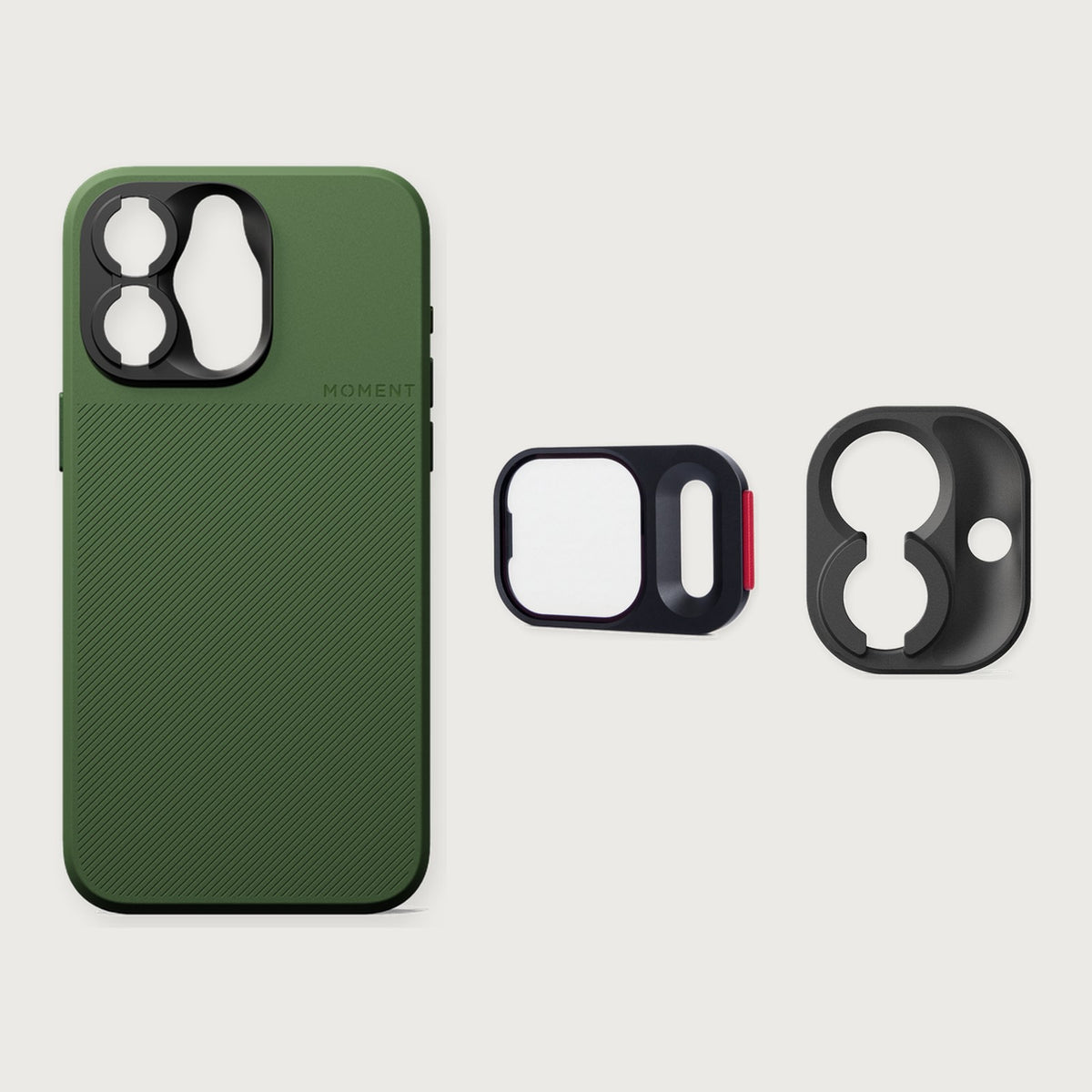 iPhone 15 - QuickLock UV Starter Set — iPhone 15 Pro Max / Olive Green
