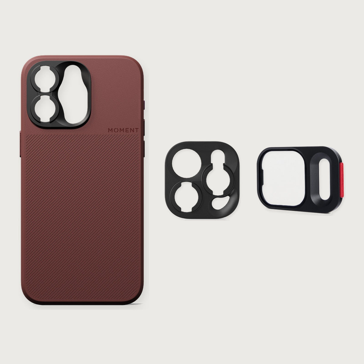 iPhone 15 - QuickLock Cinebloom Starter Set — iPhone 15 Pro Max / Red Clay / 20%