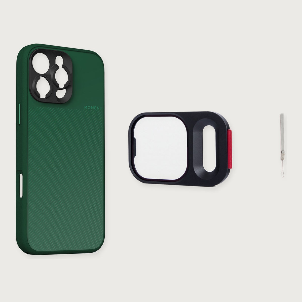 Camera Case for iPhone 16 Essential Kit — iPhone 16 Pro / Olive / Gray