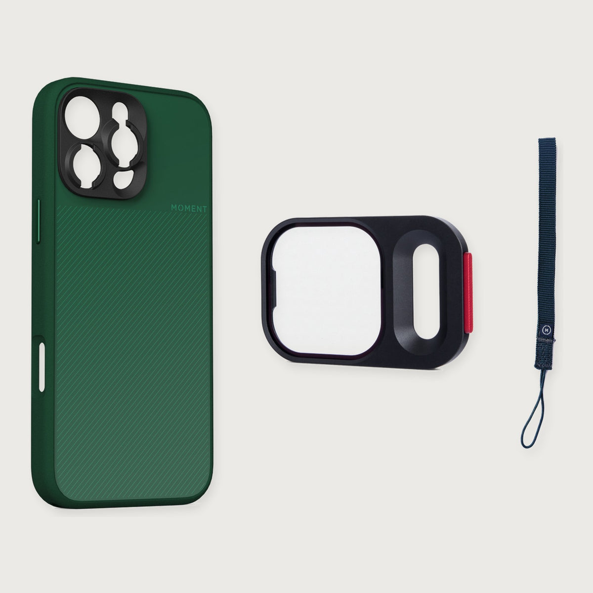 Camera Case for iPhone 16 Essential Kit — iPhone 16 Pro / Olive / Navy