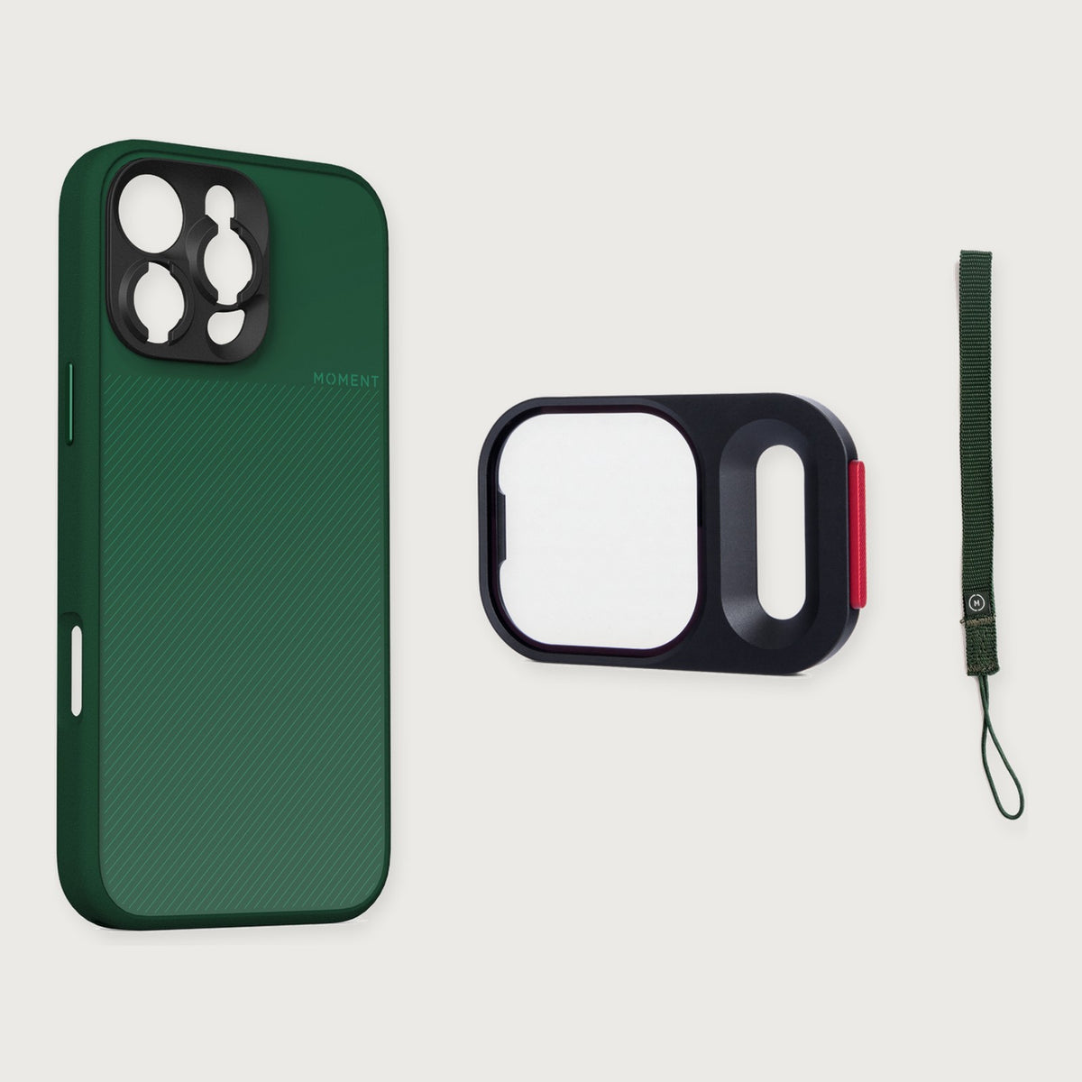 Camera Case for iPhone 16 Essential Kit — iPhone 16 Pro / Olive / Olive