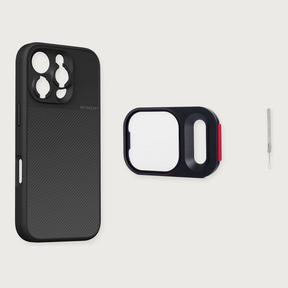Camera Case for iPhone 16 Essential Kit — iPhone 16 Pro Max / Black / Gray
