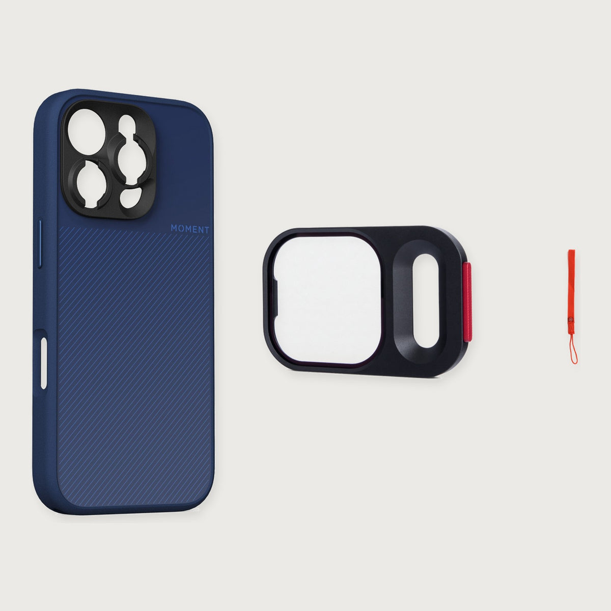 Camera Case for iPhone 16 Essential Kit — iPhone 16 Pro Max / Indigo / Red