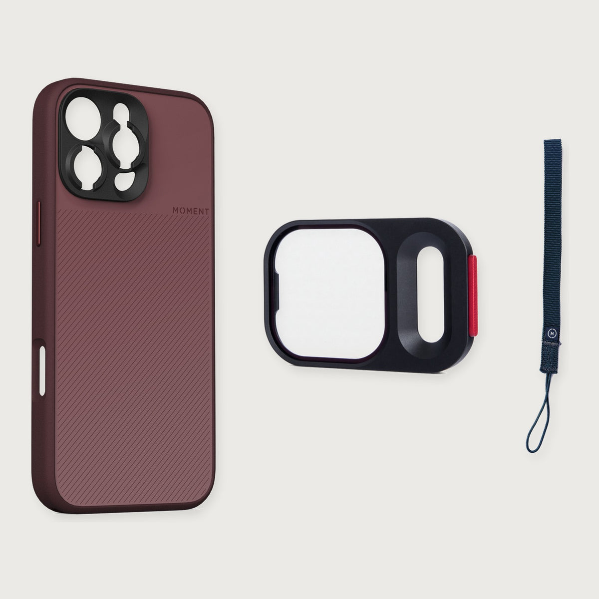 Camera Case for iPhone 16 Essential Kit — iPhone 16 Pro Max / Red Clay / Navy