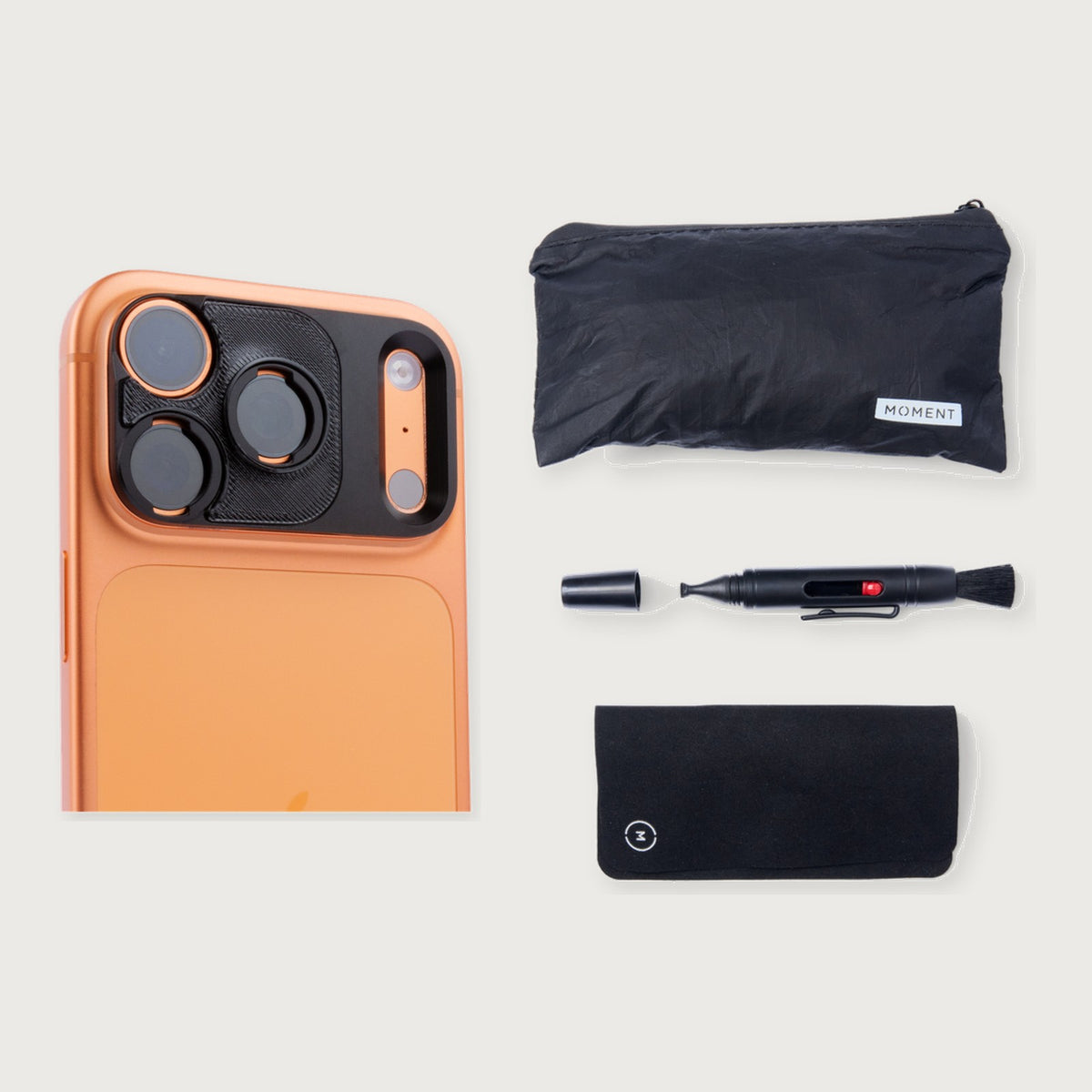 Stick-On T-Series Lens Mount I Essential Kit — iPhone 17 Pro